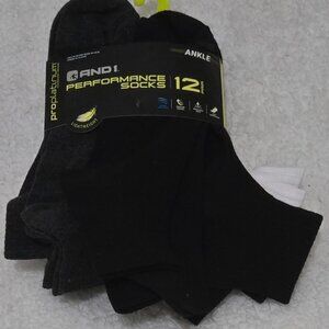 12 r Pro Platinum Ankle Socks NWT Moisture Wick